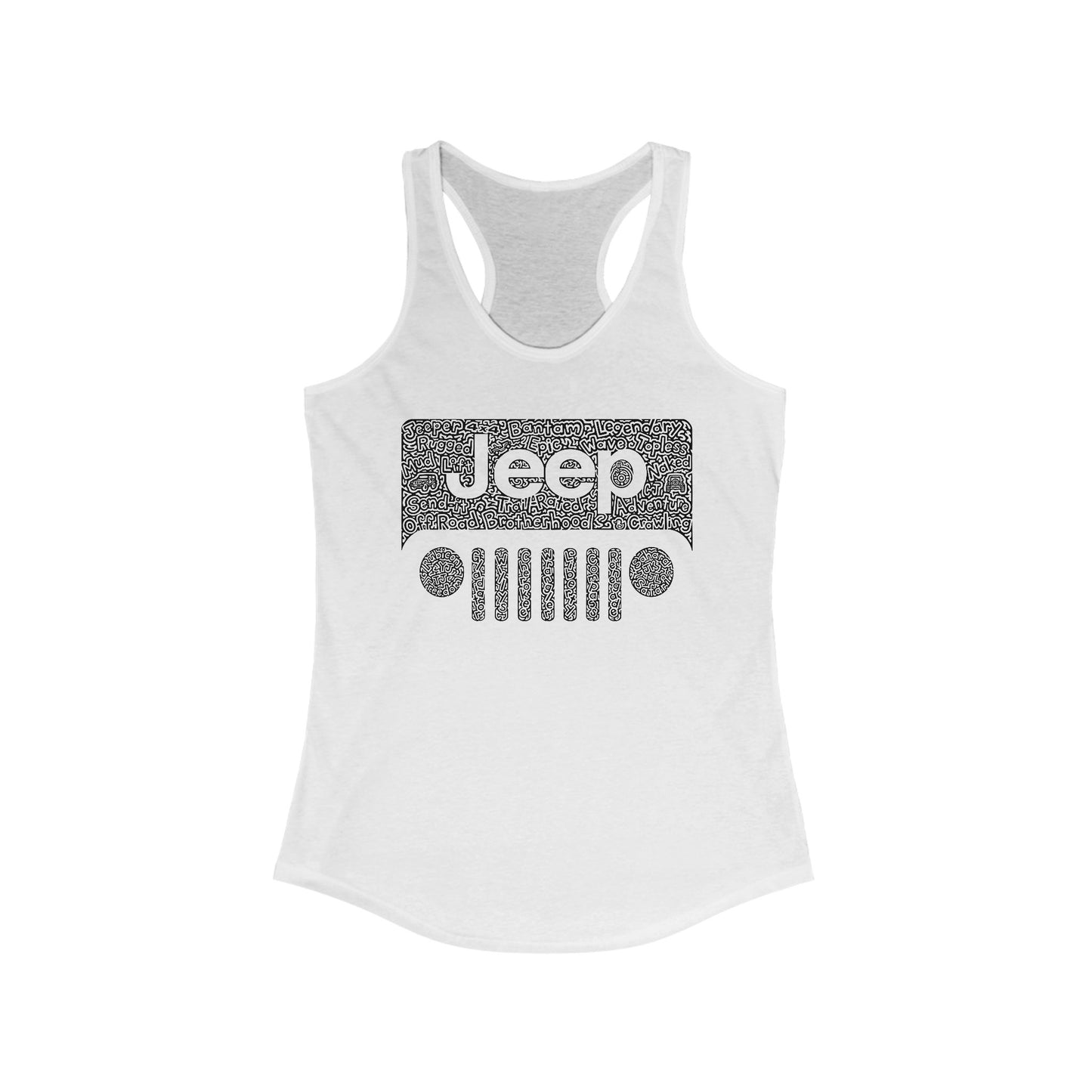 Jeep Hidden Wordart Tank Tops