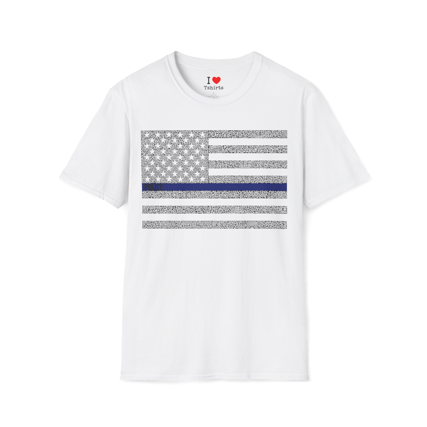 US Flag Police Tribute