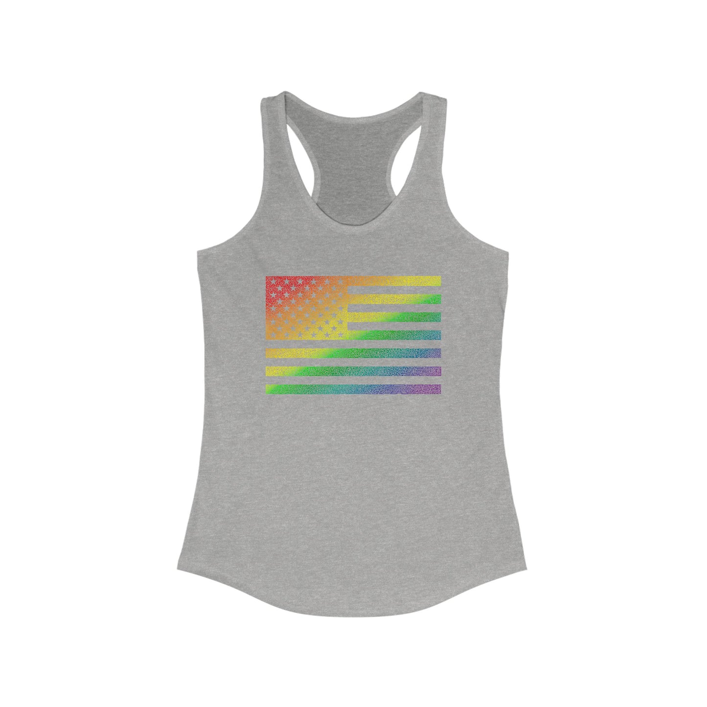 US Flag Rainbow tank top