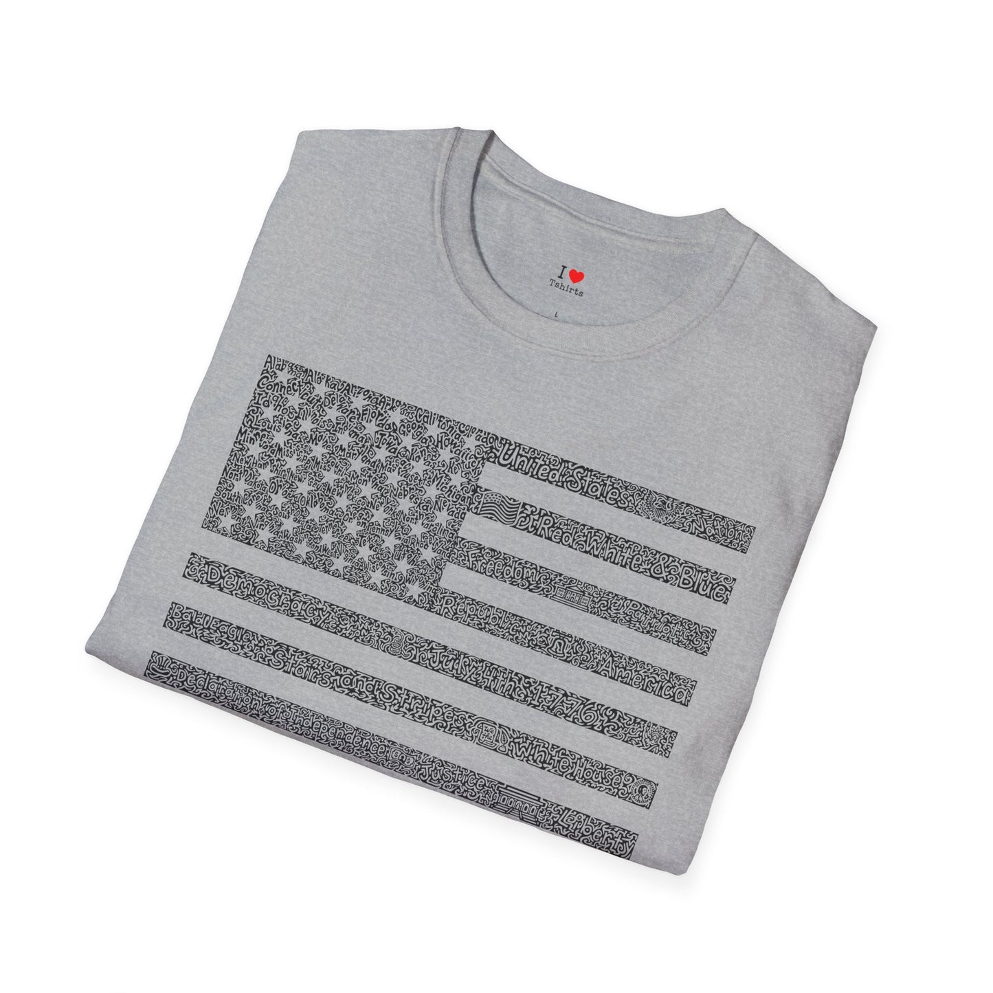 US Flag- black