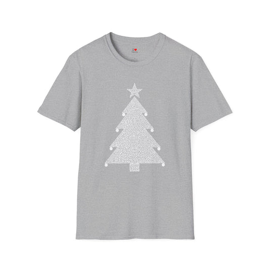 Christmas Tree- White- Hidden Wordart