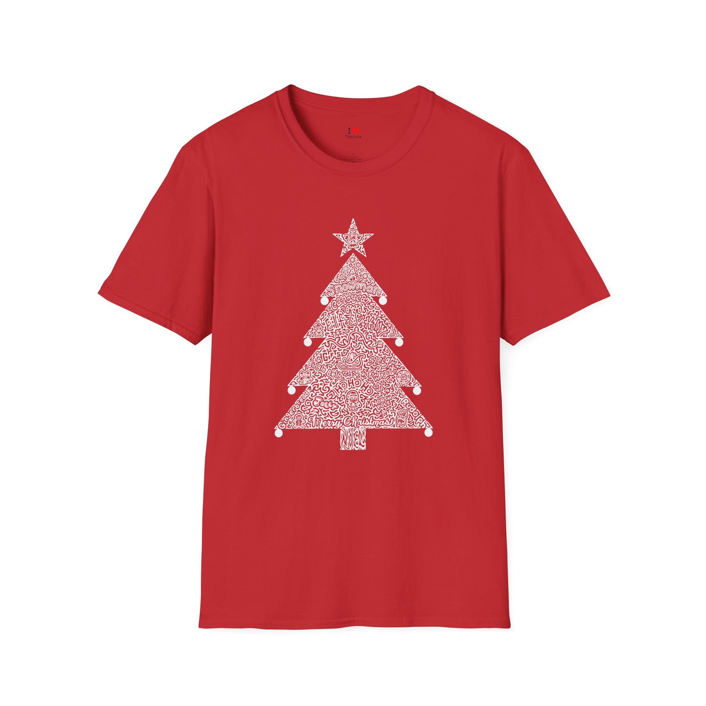 Christmas Tree- White- Hidden Wordart