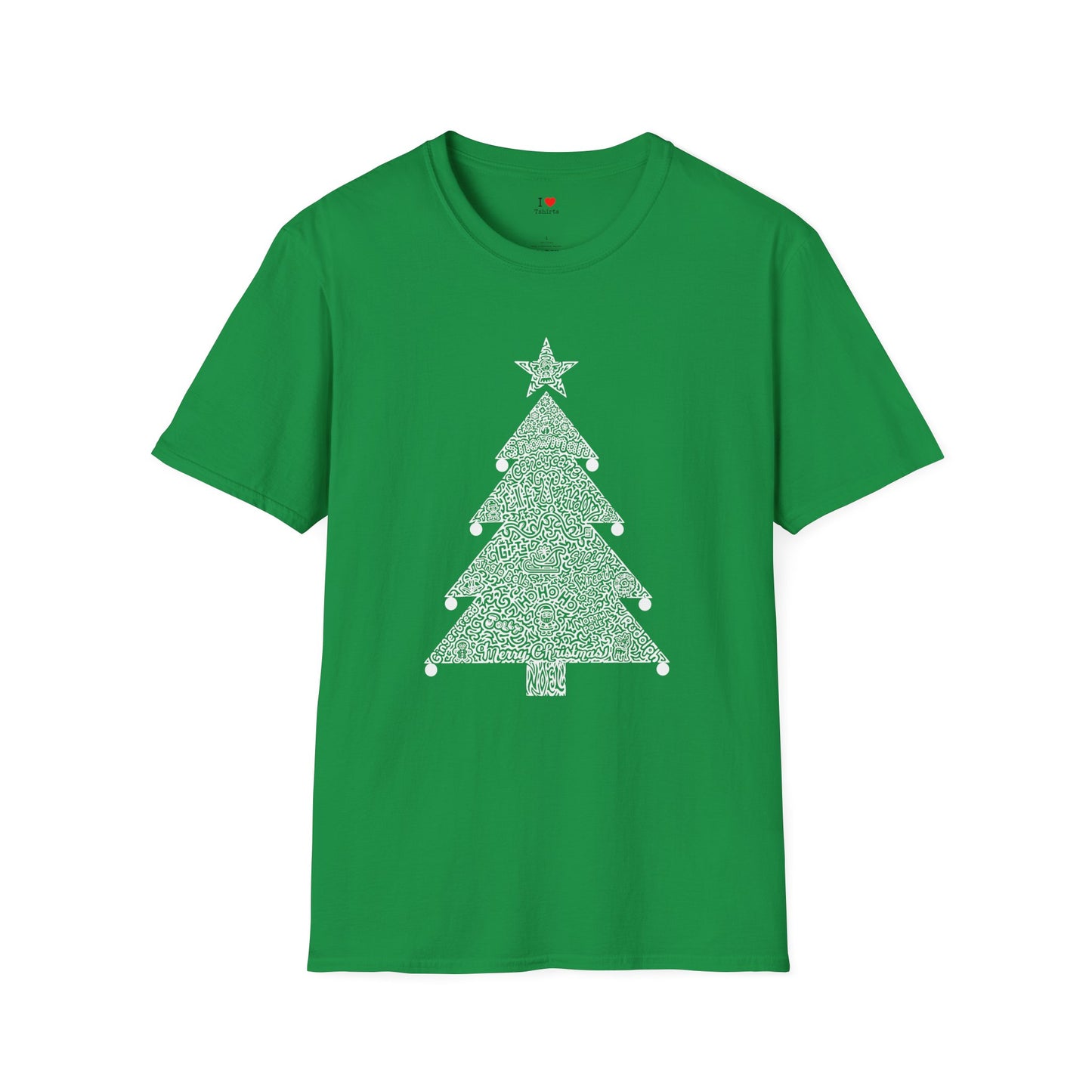 Christmas Tree- White- Hidden Wordart