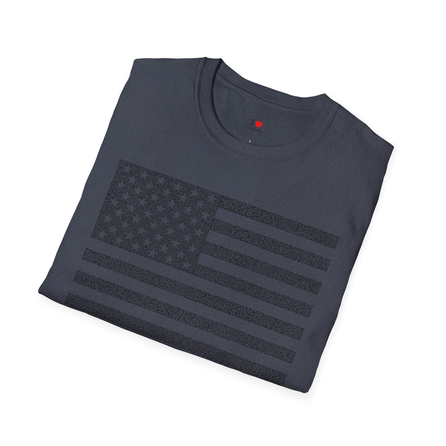 US Flag- black