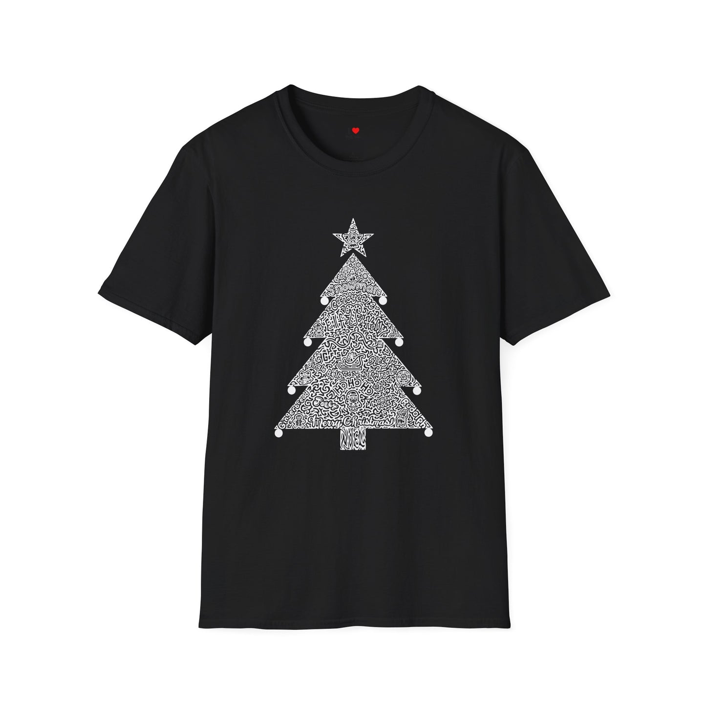 Christmas Tree- White- Hidden Wordart