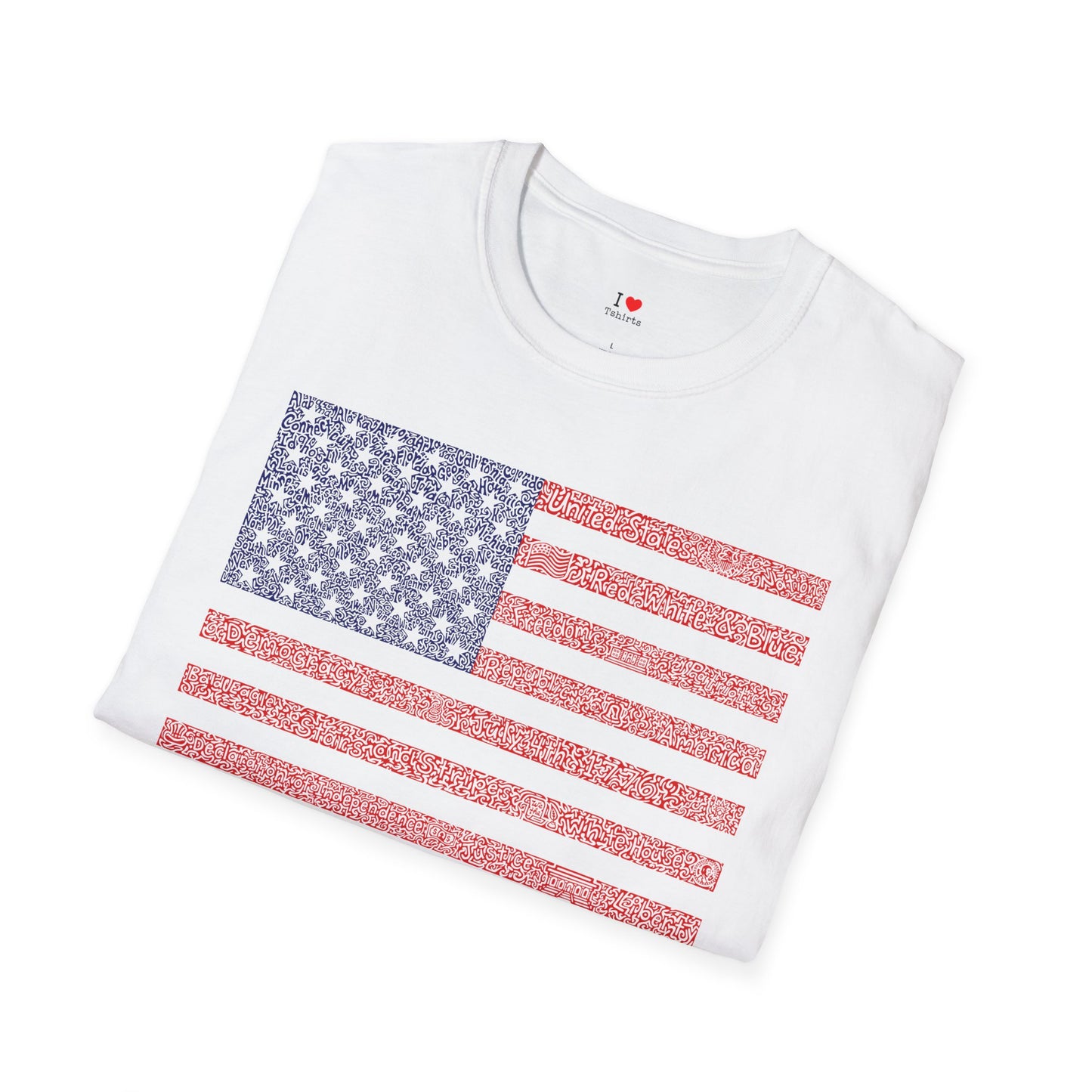 US Flag- navy and red