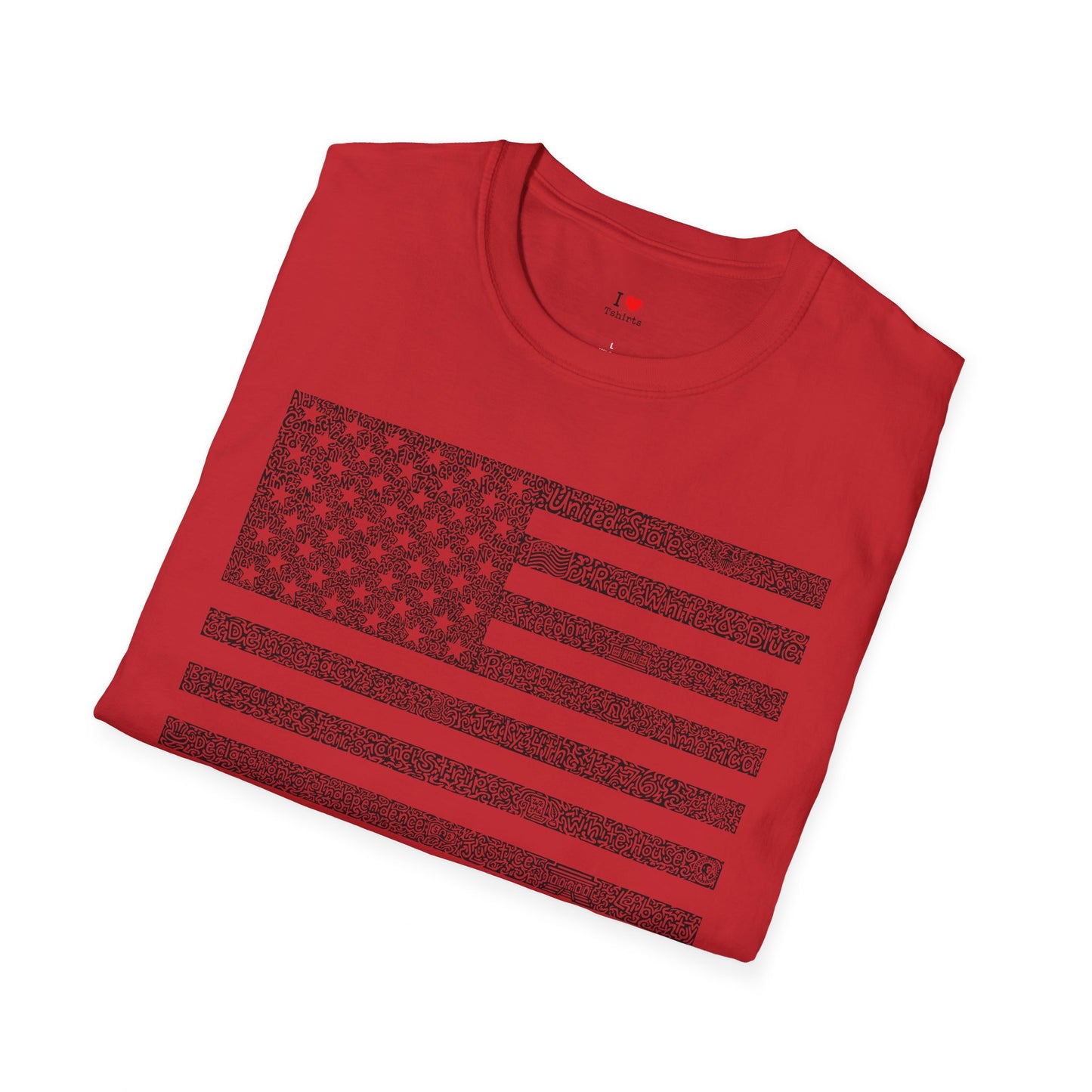 US Flag- black