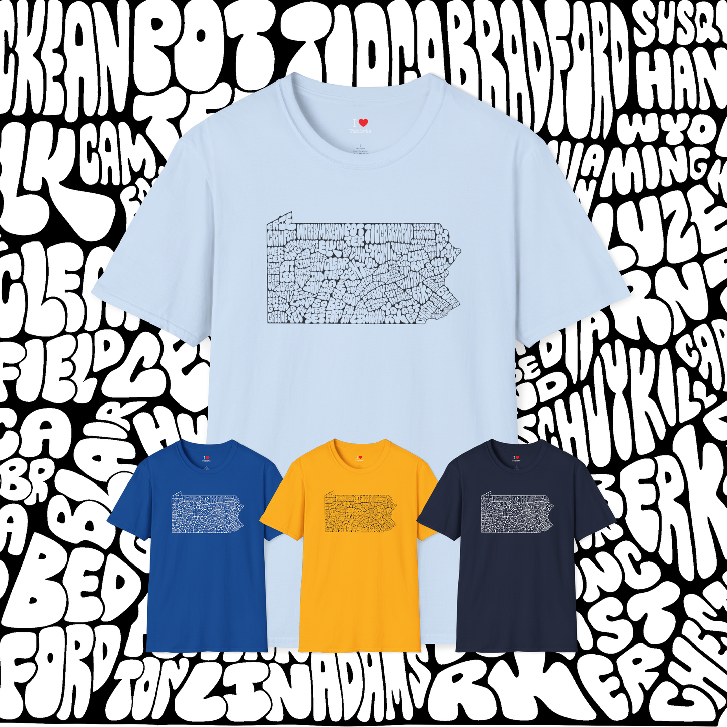 PA Counties- outline