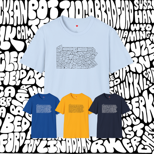 PA Counties- outline