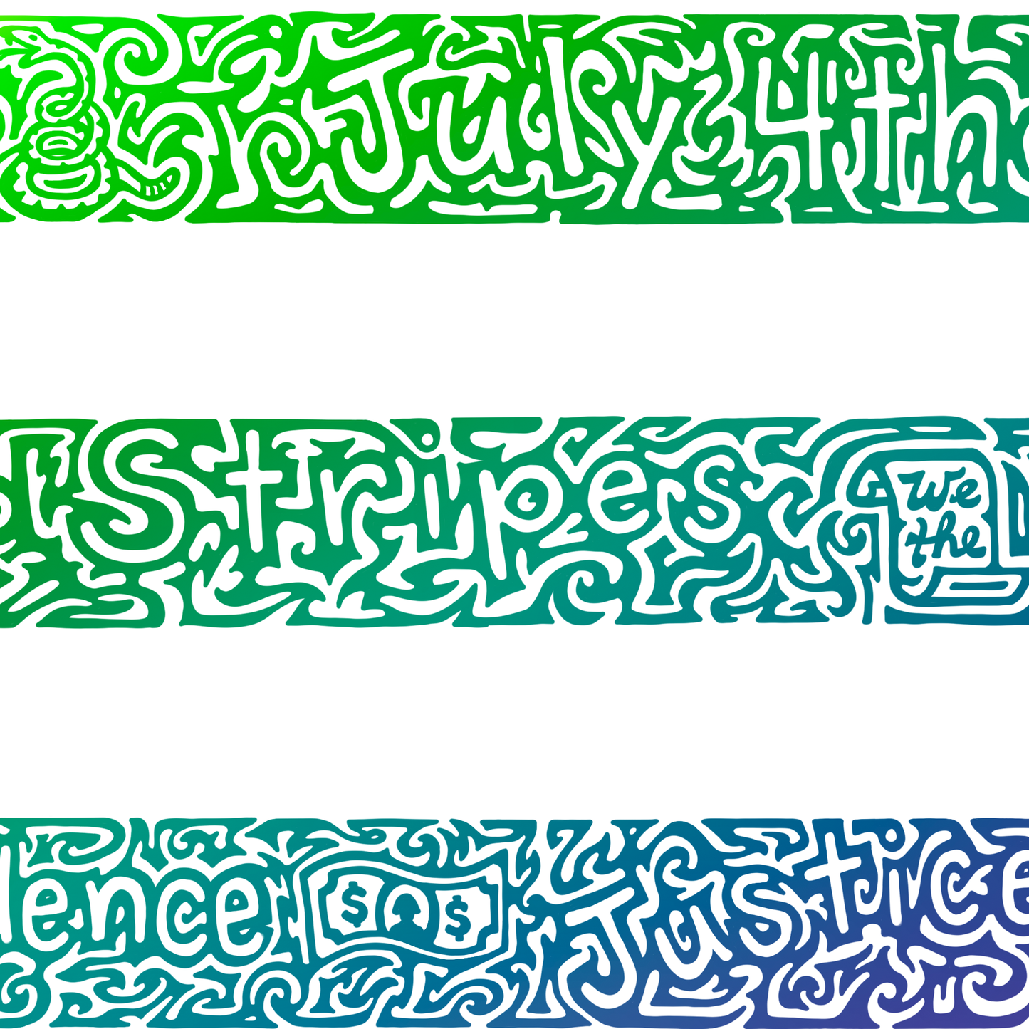 US Flag Rainbow tank top