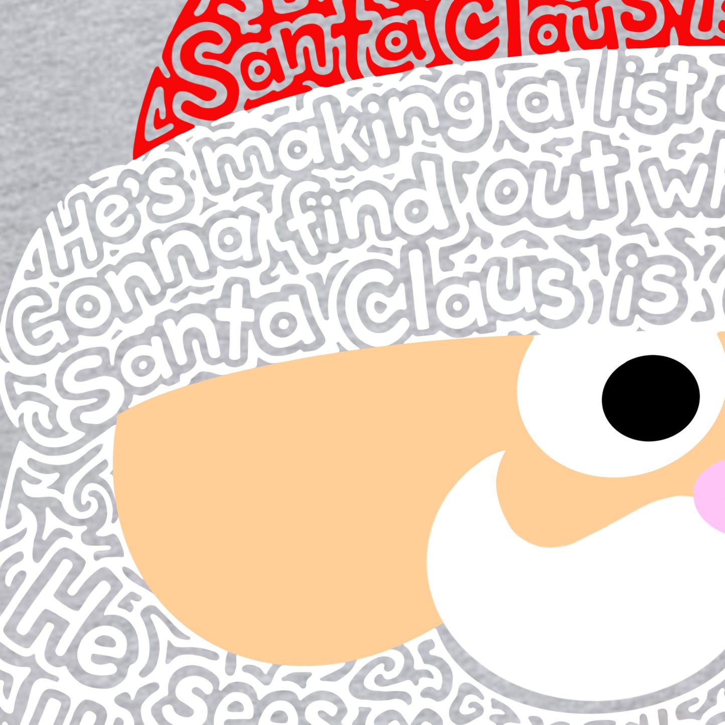 Santa Claus- Hidden Wordart