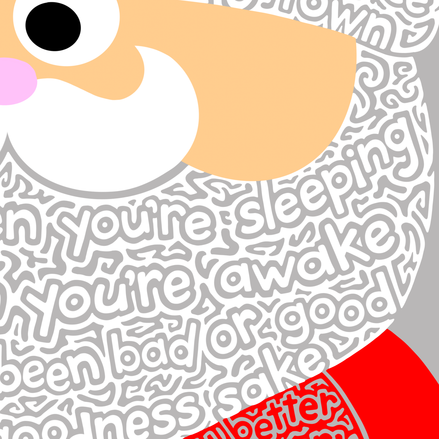 Santa Hidden Wordart