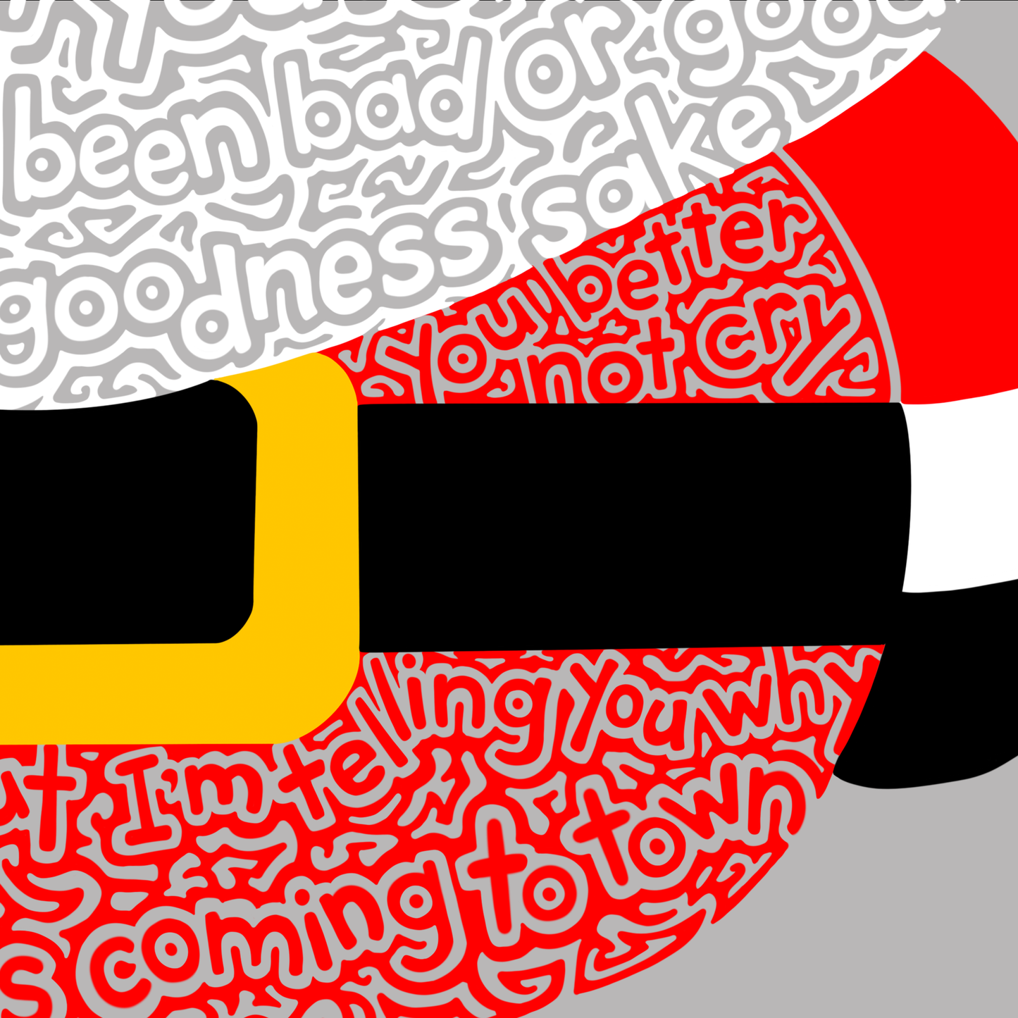 Santa Hidden Wordart