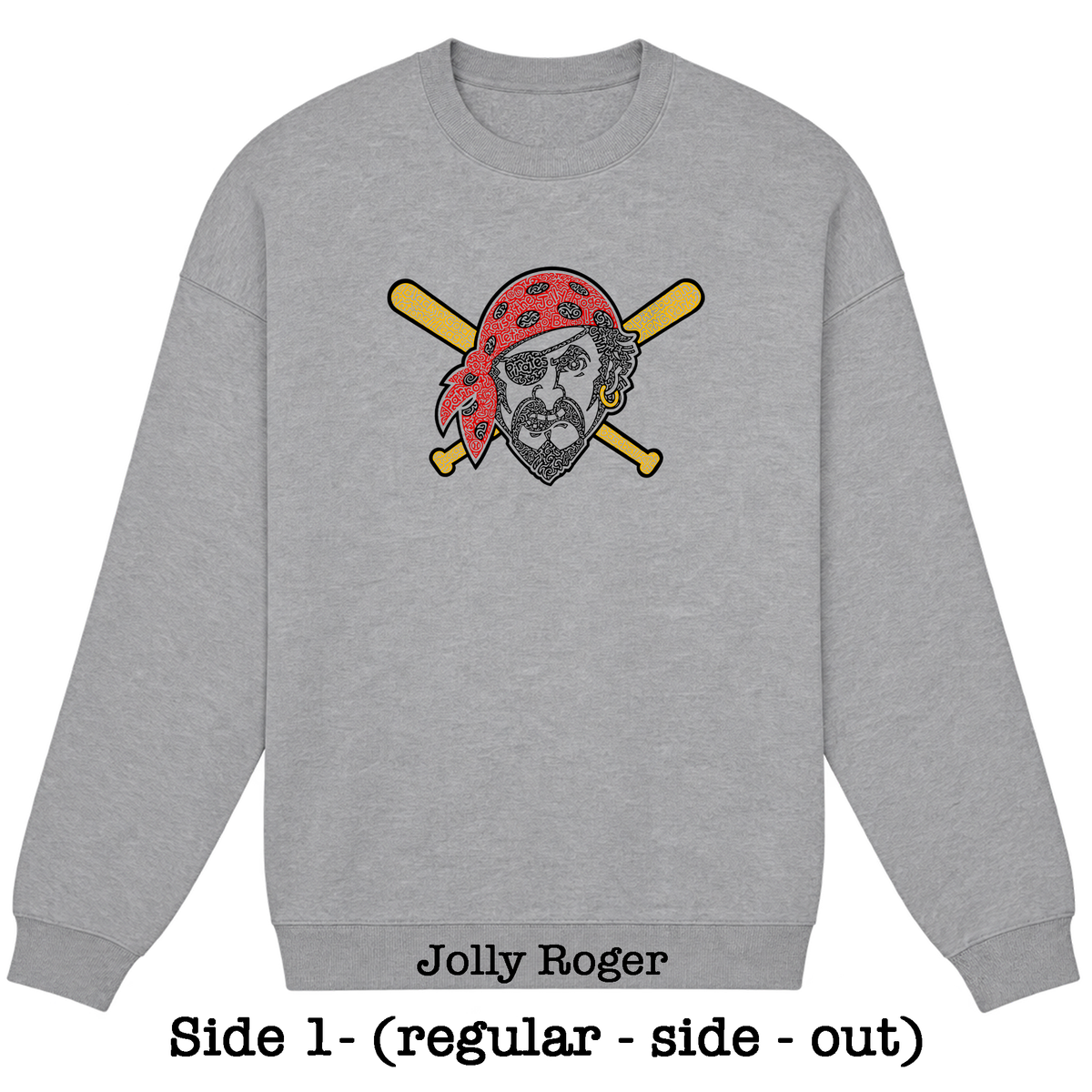 Gray Reversible Hidden Wordart PITTSBURGH Sweatshirt- Choose Your Designs
