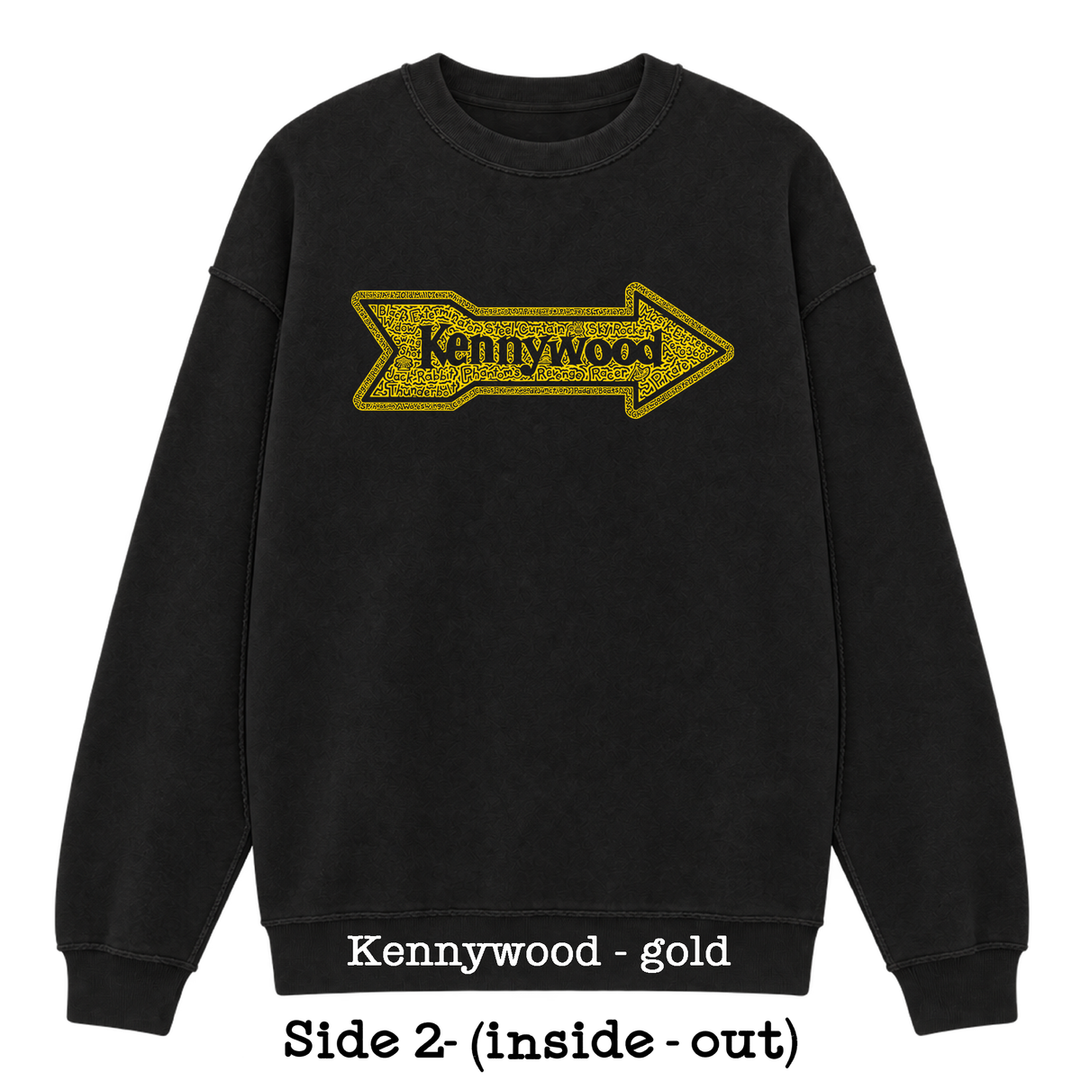 Black Reversible Hidden Wordart PITTSBURGH Sweatshirt- Choose Your Designs