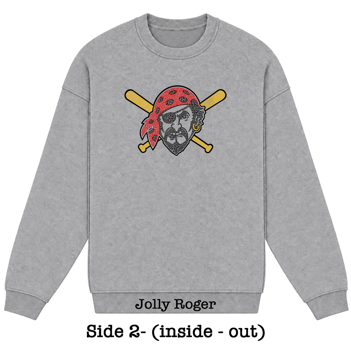 Gray Reversible Hidden Wordart PITTSBURGH Sweatshirt- Choose Your Designs