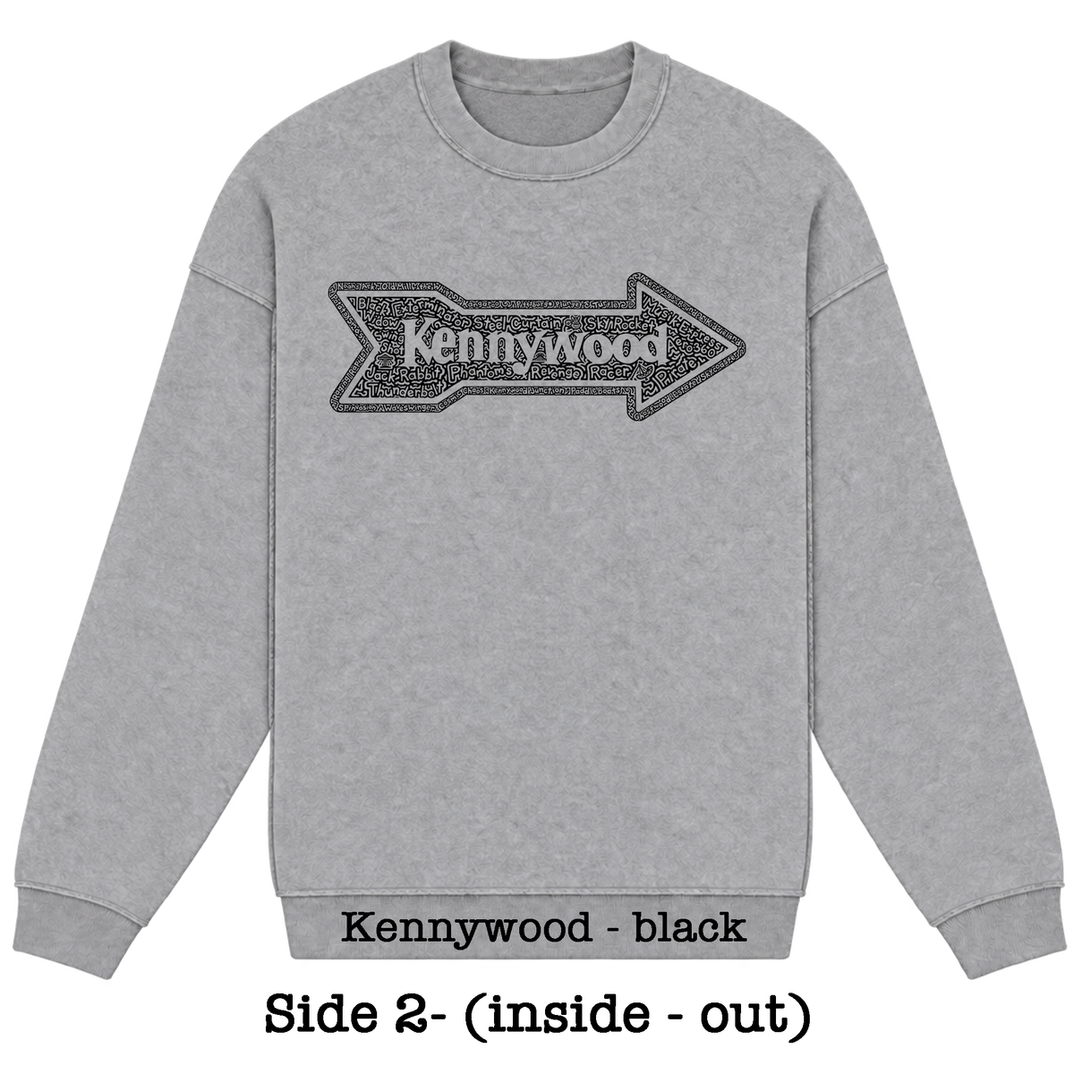 Gray Reversible Hidden Wordart PITTSBURGH Sweatshirt- Choose Your Designs