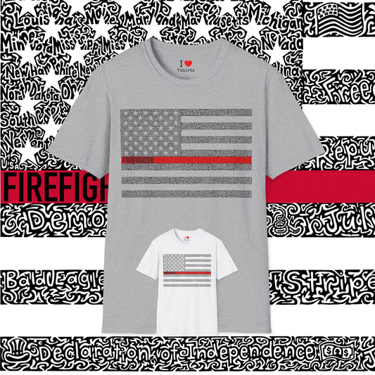 US Flag Firefighter Tribute