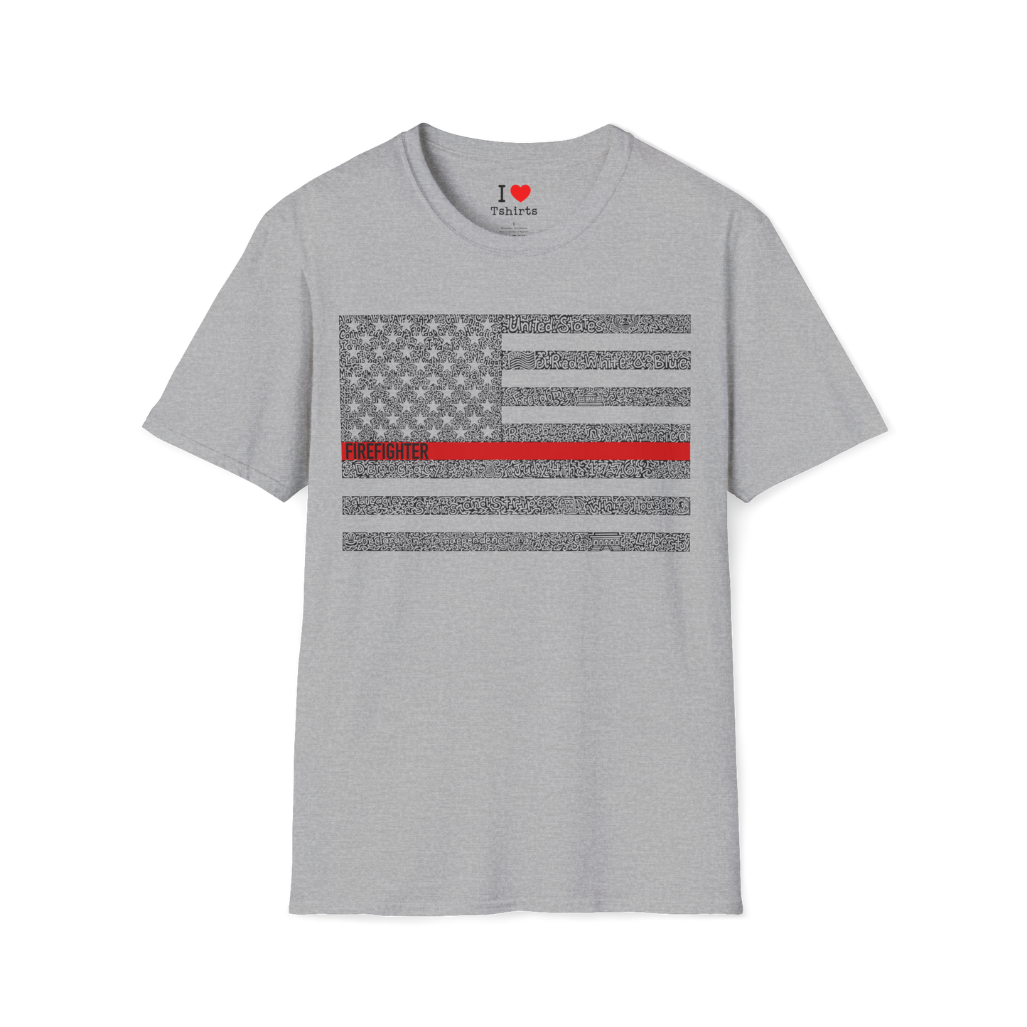 US Flag Firefighter Tribute