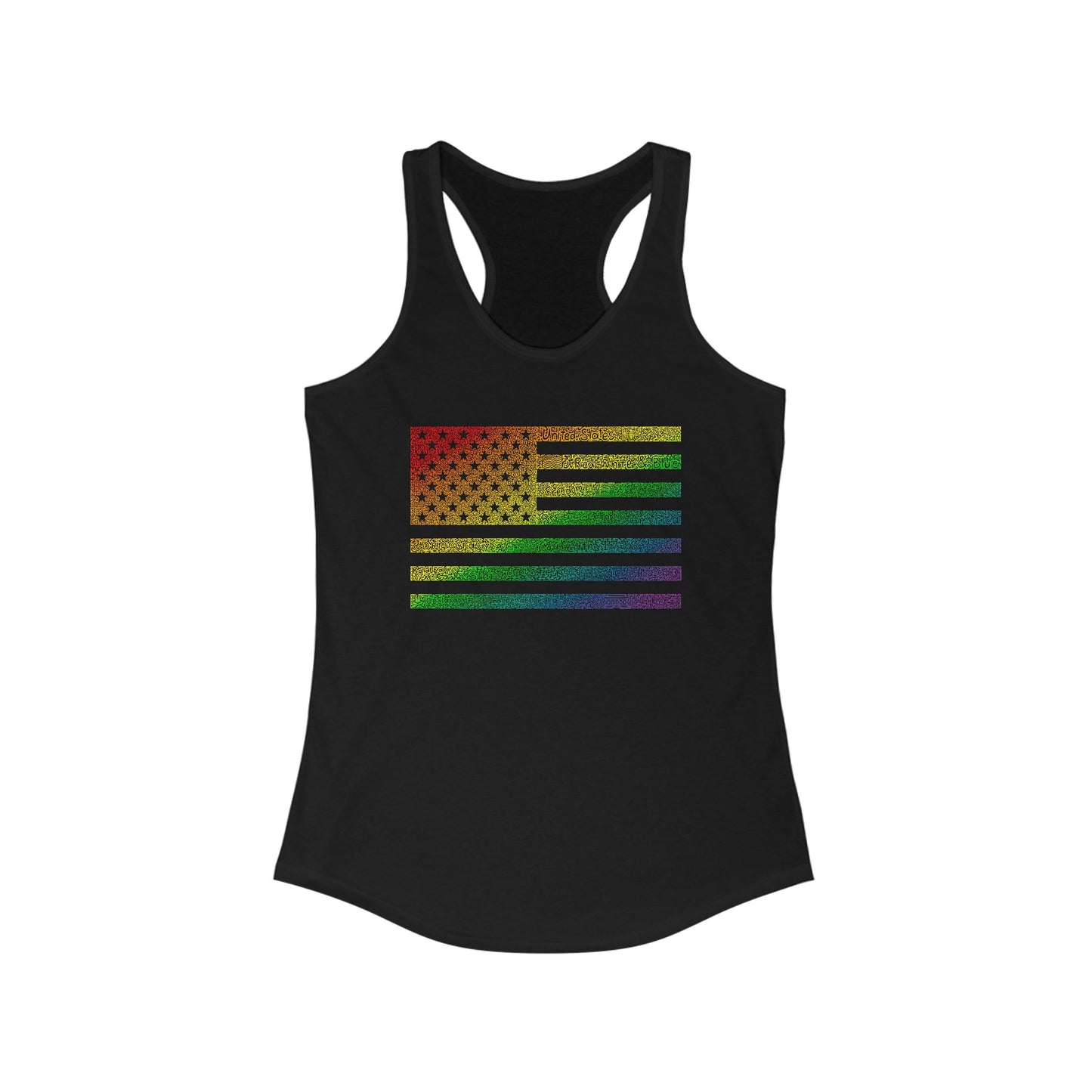 US Flag Rainbow tank top