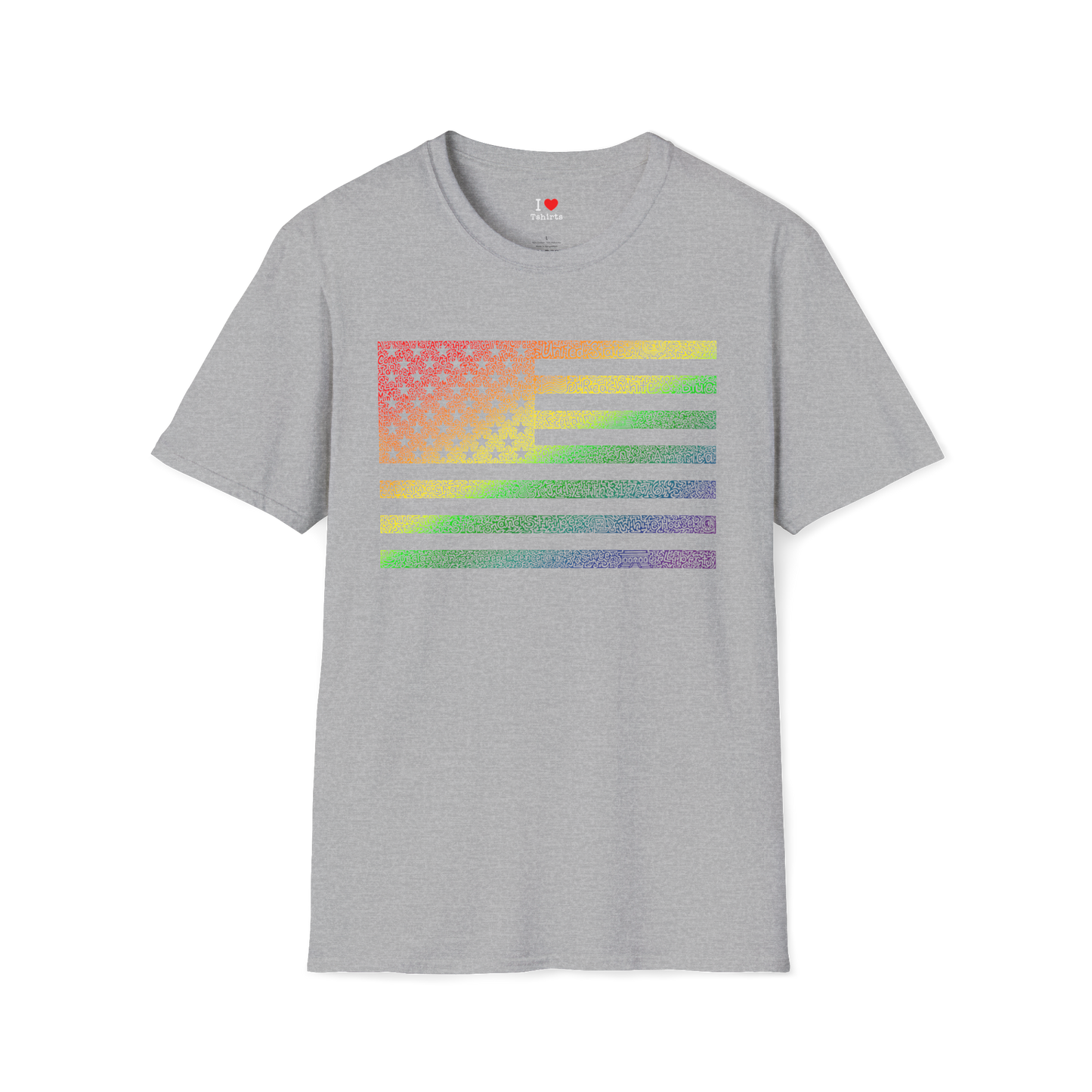 US Flag Rainbow