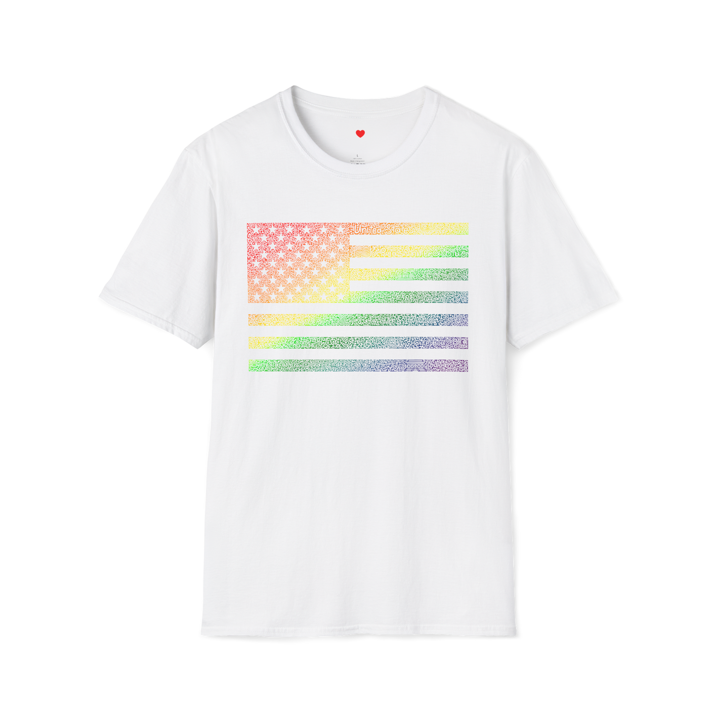 US Flag Rainbow