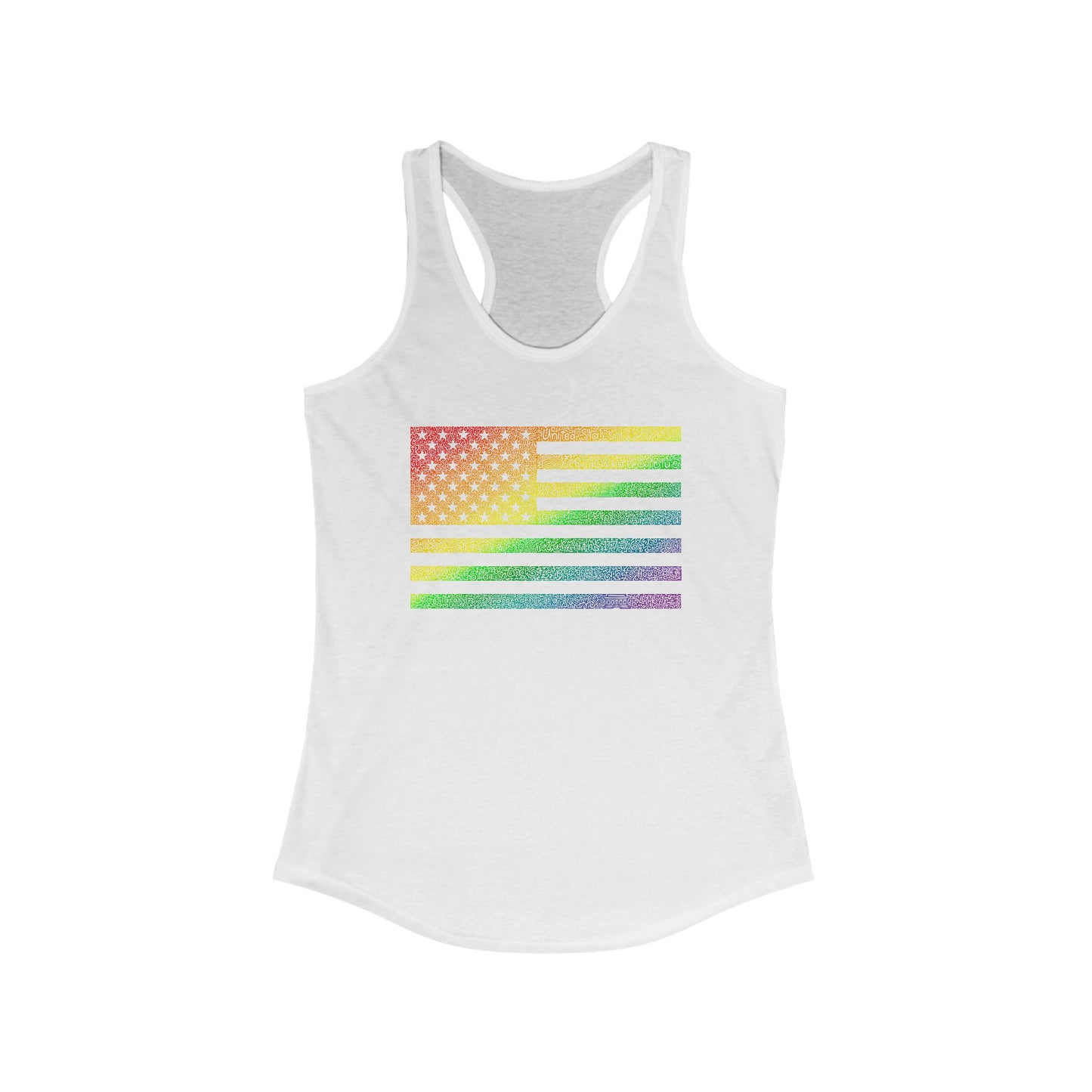 US Flag Rainbow tank top