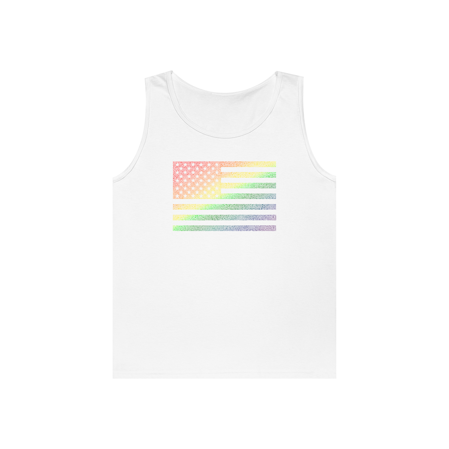 US Flag Rainbow tank top