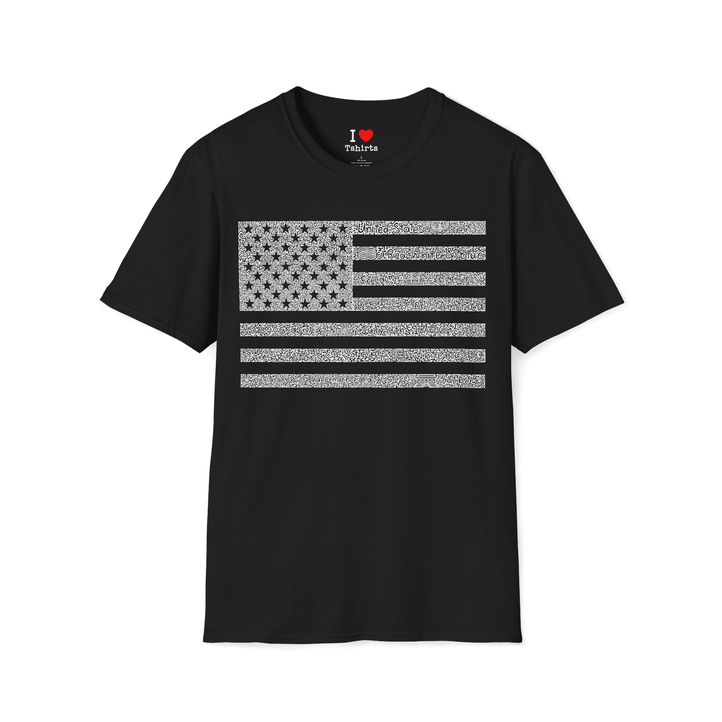 US Flag white